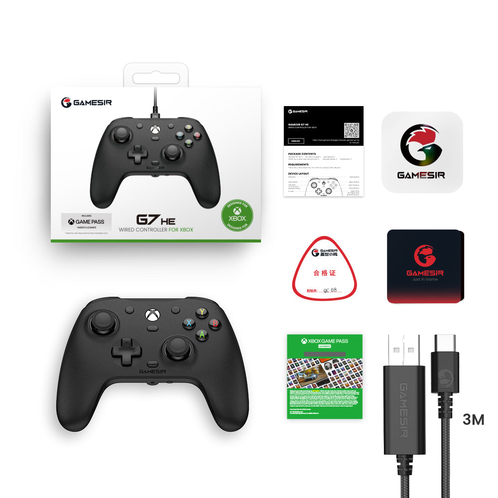 GameSir G7 HE Wired Xbox Controller - Black