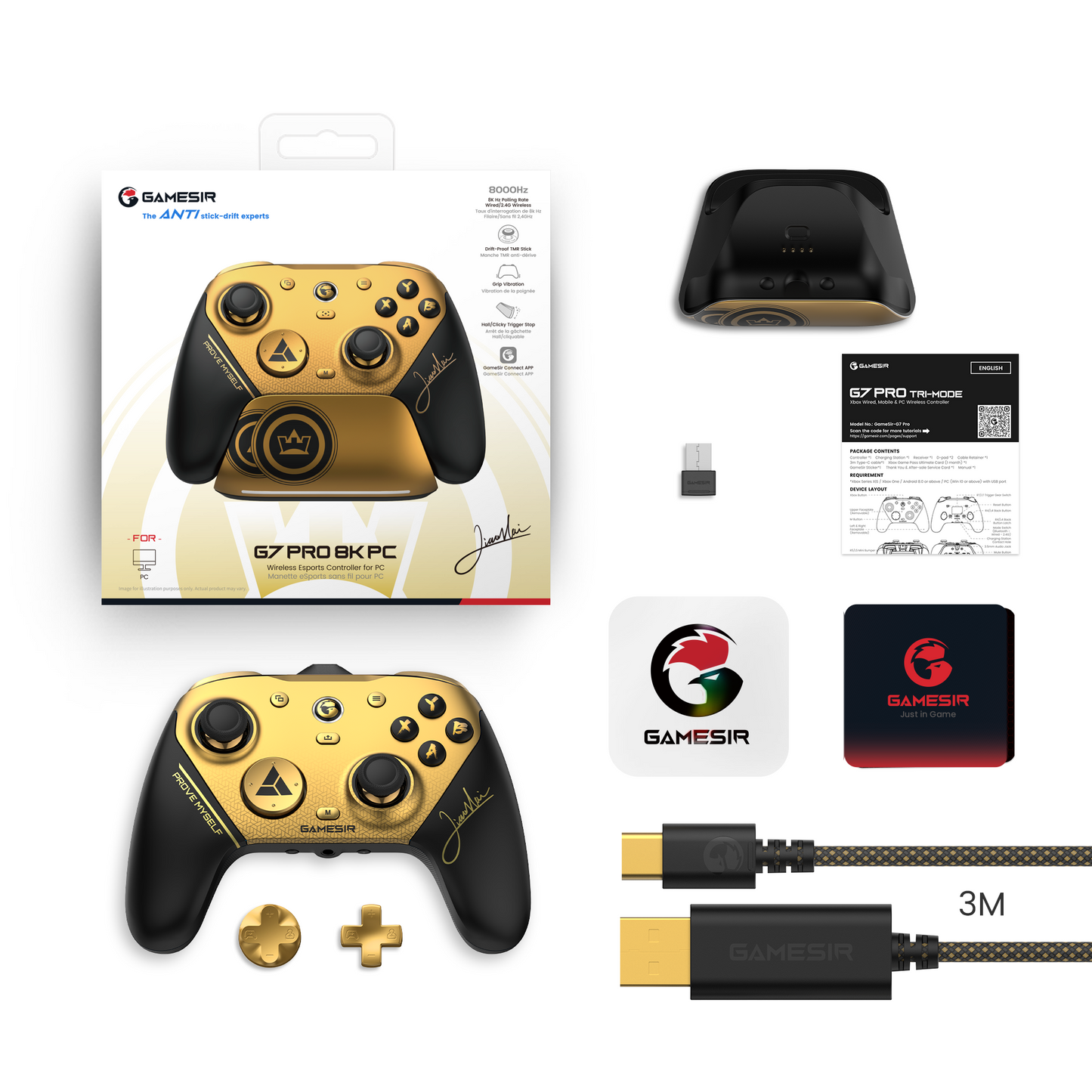 GameSir G7 Pro 8K PC-Champion Edition. Wireless Esports Controller for PC