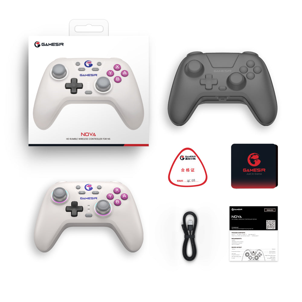 GameSir Nova HD Rumble NS Controller -White