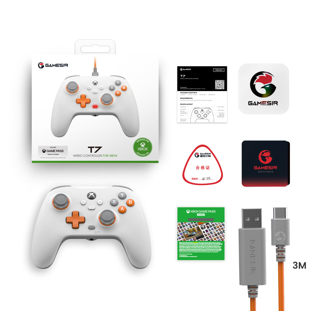 GameSir T7 Xbox Wired Controller - White